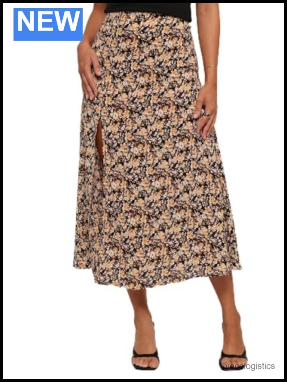 Petal & Pup Women's Willow Midi Skirt Polyester A-Line